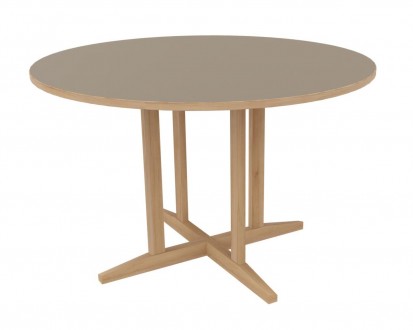 Table Soline piètement à dégagement latéral - Ø 120 CM